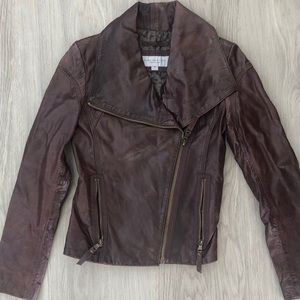 Marc New York brown leather jacket